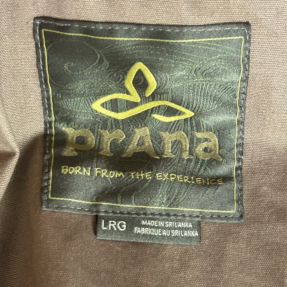 Prana Upper Dash Shirt Jacket Mens L Slate Green Flannel Lined Chore Coat NWOT - Picture 13 of 16